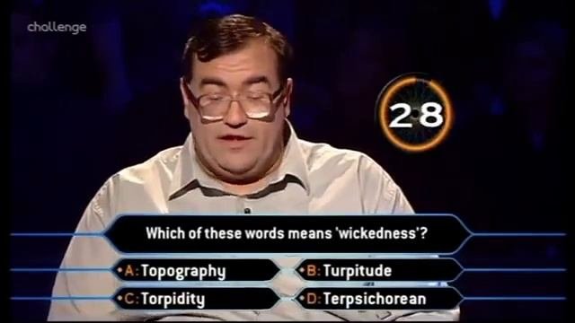 Who Wants To Be A Millionaire? Colin Hallet's £32,000 Question