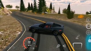 дрифт настройка на Chevrolet Corvette C6 в кар паркинг