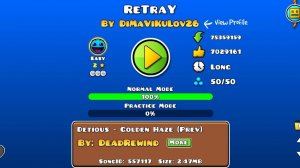 ReTraY / Geometry dash прохождение на 3 монетки