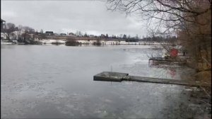 Обзор открытой воды на водоёме. Клёвое место Юдино