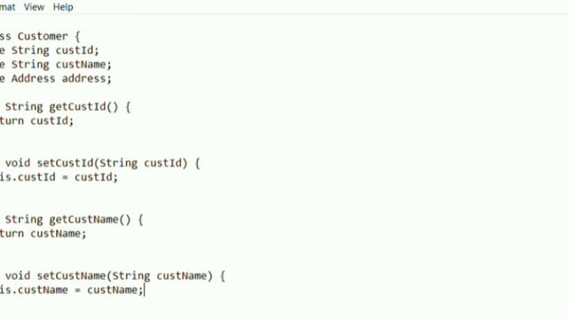 Customer Address Scope Java Program