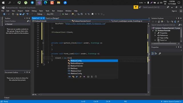 How to make a register form with firebase database | Visual Studio C# | 2020 смотреть онлайн