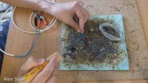 Солнечная батарея для автомобиля 12 вольт. Измеряю ток.