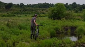 Велопокатушка в Чигирях через ручей