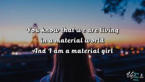 Madonna - Material Girl (Lyrics)