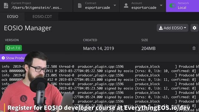 Sneak Peak: Setting Up Your Development Environment using EOS Studio (EOSIO Developer Courses) смотреть онлайн