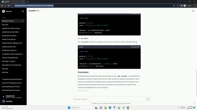 pip install import re смотреть онлайн