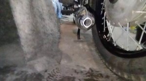 установил стандартные глушители на Днепр МТ9 звук выхлопа