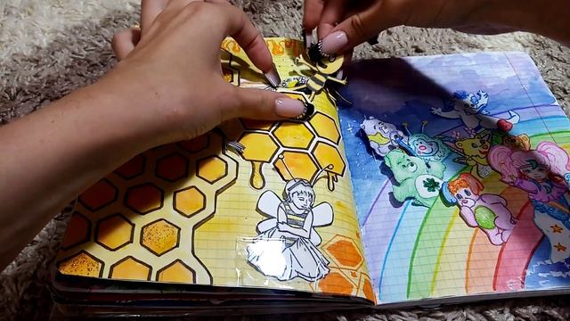 ?новый бумажный мир в тетрадке! //милые пчелки, дом бабы яги и сказочный лес ? смотреть онлайн