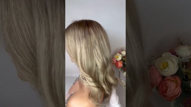 Парик из натуральных волос блонд омбре 45 см смотреть онлайн