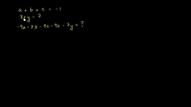 Evaluating expressions where individual variable values are unknown | Algebra I | Khan Academy