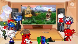 countryhuman react to Asia : before vs after. ( gacha club )