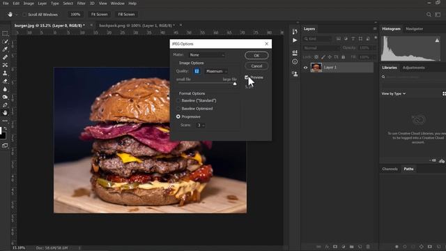 High Quality Export JPEG, PNG for Website or Print in Photoshop | ADOBE PHOTOSHOP TUTORIAL | Hindi