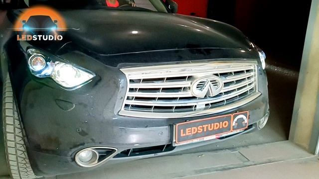 Модернизация фар Инфинити QX70