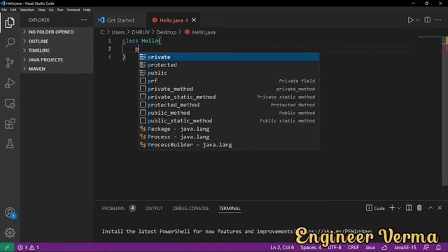#1 hello world program in Java . смотреть онлайн