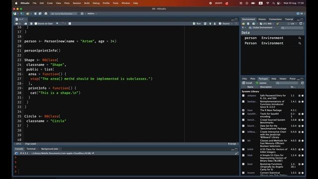 Введение в ООП на зяыке R (пакет R6) смотреть онлайн