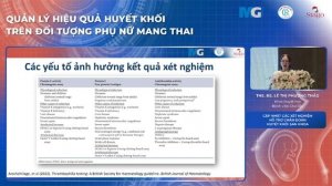 CẬP NHẬP CÁC XÉT NGHIỆM HỖ TRỢ CHẨN ĐOÁN HUYẾT KHỐI SẢN KHOA - ThS. BS. Lê Thị Phương Thảo