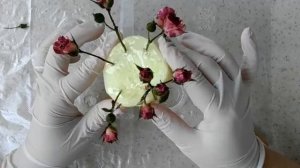 Розы в эпоксидной смоле, мини букетик/DIY/rose in epoxy resin