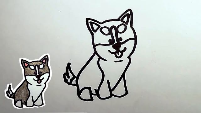 ? Coloring Kids ? Рисуем МАЛЕНЬКУЮ СОБАЧКУ | How to draw a LITTLE DOG ?