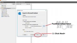 Tutorial convert Archive Email .dat to Outlook Data File .pst using MailStore Home