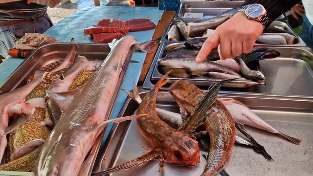 Мальта Марсашлокк.Самый большой рыбный рынок в стране.Цены на рыбу,морепродукты. Лодочки Луццу.Влог