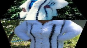 Шубка из травки крючком