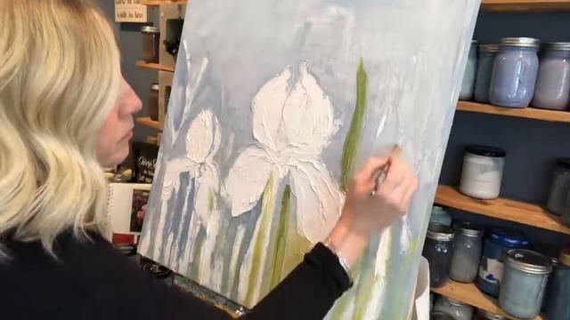 Stacie Kearns Art iris painting blocking in color video 2 смотреть онлайн