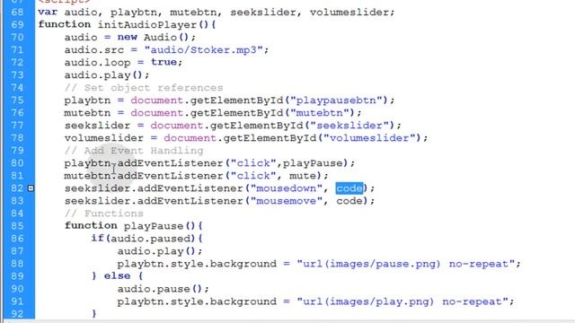 Audio Workshop 2 Seek and Volume Range Slider JavaScript Tutorial смотреть онлайн