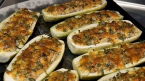 Лодочки из кабачков с фаршем в духовке