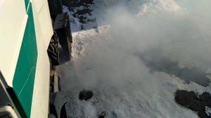 Запуск дизеля зимой в -35 градусов! Дымит как паровоз!