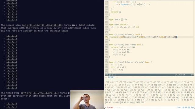 Advent of Code 2021 (Golang) - Day 22 смотреть онлайн