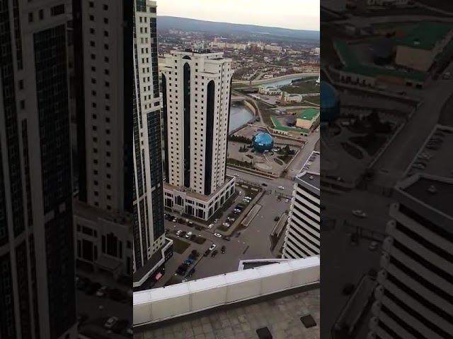 город Грозный с высоты птичьего полета