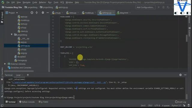 How To Create Blog Site Using Django | Django Begainners Project | Django Project | All in one code