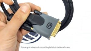 Super cable HDMI de tipo HDMI-A macho a DVI-D macho de 2 m distribuido por CABLEMATIC ®