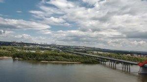 С дрона - Новосибирск - Бугринский мост (SJRC F11 4K PRO)