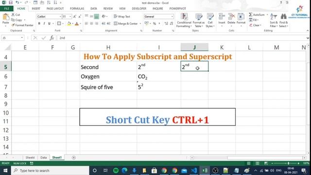 How to Apply Superscript & Subscript in Excel|Shortcut Key to do Superscript & Subscript in MS Exce