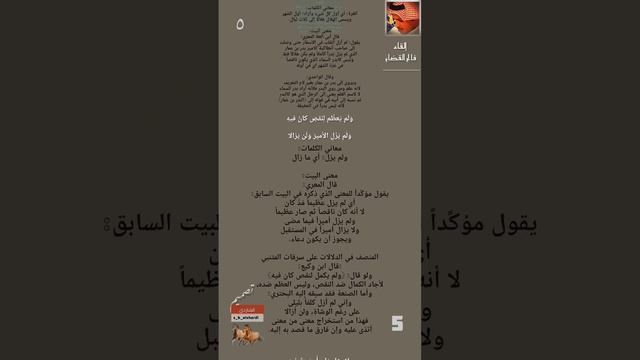 شرح قصيدة المتنبي بَقائي شاءَ لَيسَ هُمُ اِرتِحالا - الجزء 5 #الشعر_العربي #سليمان_الشاردي #المتنبي смотреть онлайн