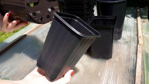 Круглый и квадратный горшок для РОЗ - 0,8 - 2литра, горшки для рассады с глубокой корневой системой