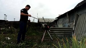 Садовый измельчитель веток мульчер самодельный (2.0)