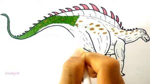 Drawing and Coloring Brachytrachelopan Dinosaur for Kids How to Draw Brachytrachelopan    #part 129