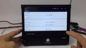 Магнитола Hikity android 8.1 с выдвижным экраном / Aliexpress