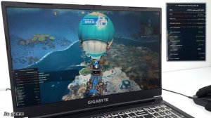 Gigabyte G5 Fortnite Gaming test | Core i5 12500H/8GB/512GB/6GB RTX4050/144Hz