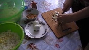 Пирожки с яйцом, рисом и луком