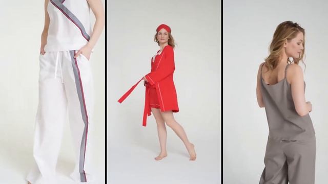 Коллекция домашней одежды от Модного дома Olga Kunitsyna -детали. смотреть онлайн