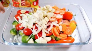 Быстрый Рецепт Вкуснейшие Запеченные Овощи