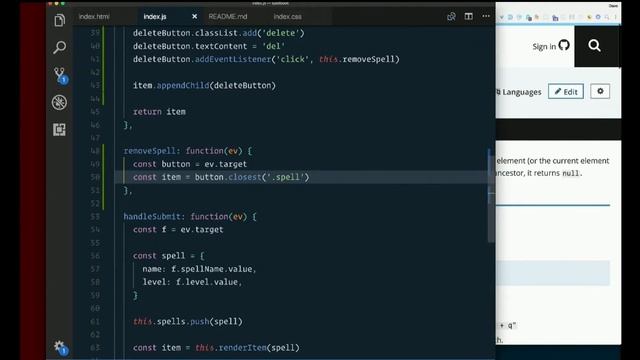 Day 4 - Afternoon, part 2: Delete button - removeChild - XTBC 2018 Session 2