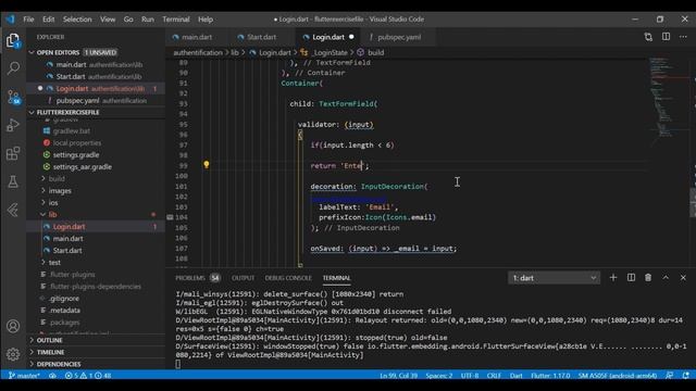 Flutter Login with firebase- auth|flutter firebase|Email/Pass & Google Sign in-flutter tutorial