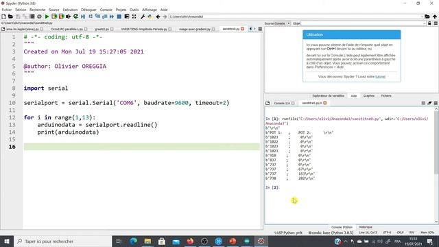 How to establish Arduino and Python communication and create a data text file.