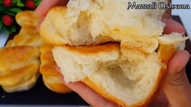 ТОП-4 КРАСИВЫЕ БУЛОЧКИ-2ЧАСТЬ/ВКУСНЫЕ ВОЗДУШНЫЕ БУЛОЧКИ НА КАНАЛЕ MAZZALI OSHXONA/ РЕЦЕПТЫ КУЛИНАРИ