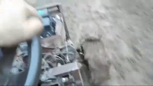 Испытание самодельного Трактора с самодельным центробежным сцеплением..